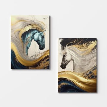 2 Parçalı Kanvas Tablo 30cm x 40cm - 2 Parça