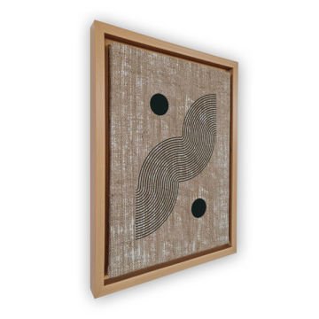 Naturel L Çerçeveli Tablo 96cm x 136cm