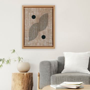 Naturel L Çerçeveli Tablo 96cm x 136cm