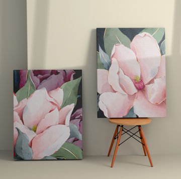 2 Parçalı Kanvas Tablo 30cm x 40cm - 2 Parça