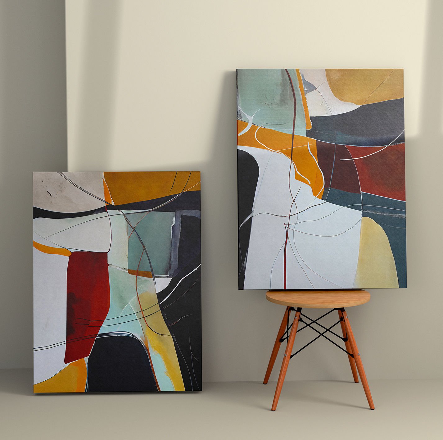 2 Parçalı Kanvas Tablo 50cm x 70cm - 2 Parça