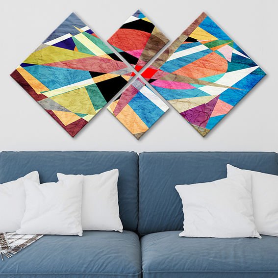 4 Parçalı Mdf Tablo