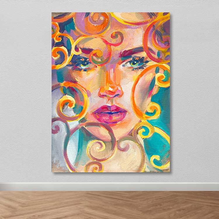 Dev Boyut Kanvas Tablo 100cm x 140cm