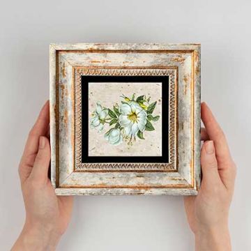 Çerçeveli Doğal Taş Tablo 20cm x 20cm