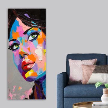 Dikey Kanvas Tablo 60cm x140cm