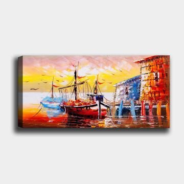 Yatay Kanvas Tablo 30cm x 90cm