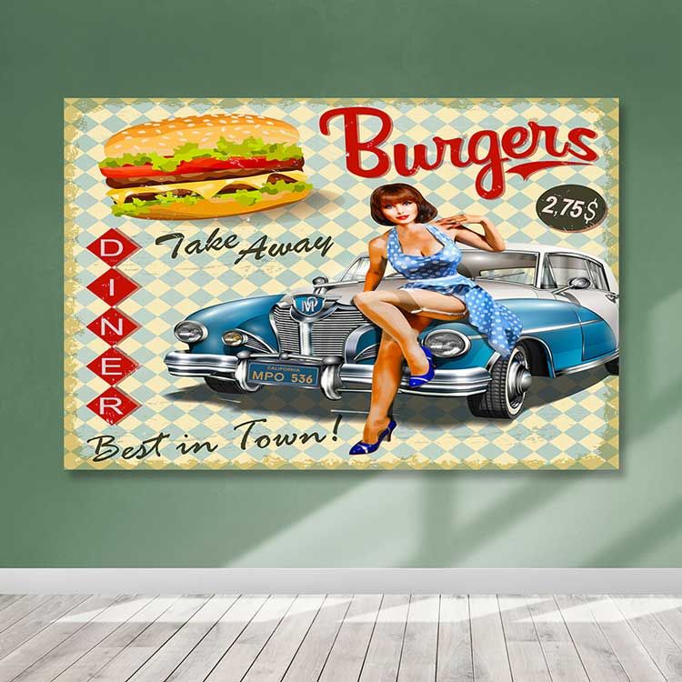 Dev Boyut Kanvas Tablo