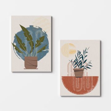 2 Parçalı Kanvas Tablo 30cm x 40cm - 2 Parça