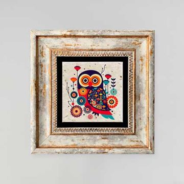 Çerçeveli Doğal Taş Tablo 20cm x 20cm