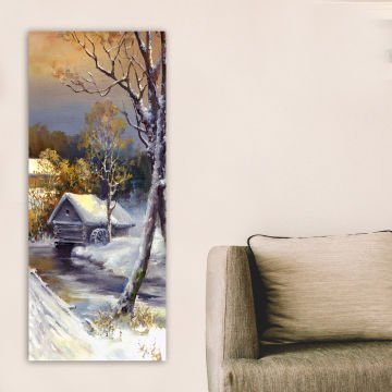 Dikey Kanvas Tablo 50cm x 120cm