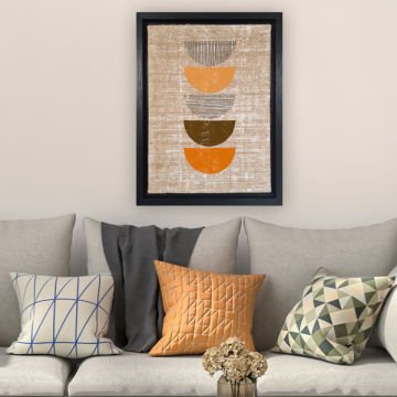 Siyah L Çerçeveli Tablo 36cm x 46cm