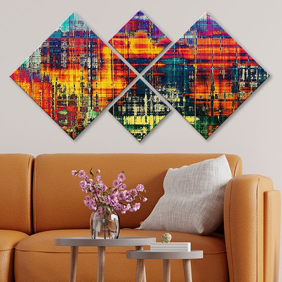 4 Parçalı Mdf Tablo