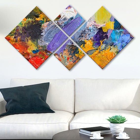 4 Parçalı Mdf Tablo