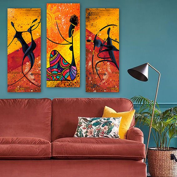 3 Parçalı Mdf Tablo