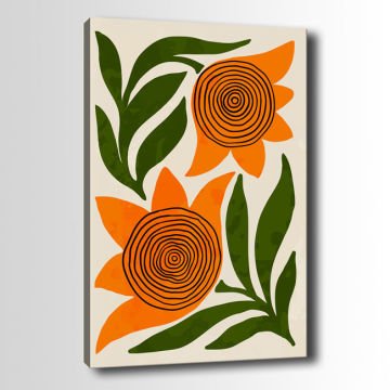 Çiçek Kanvas Tablo 50cm x 70cm