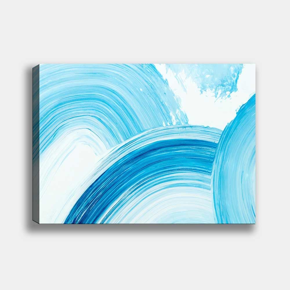 Mavi  Soyut Kanvas Tablo