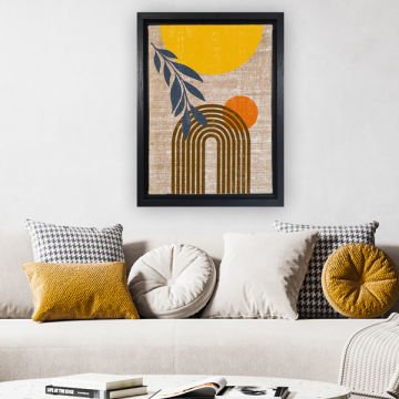 Siyah L Çerçeveli Tablo 46cm x 66cm