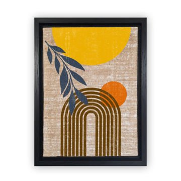 Siyah L Çerçeveli Tablo 66cm x 96cm
