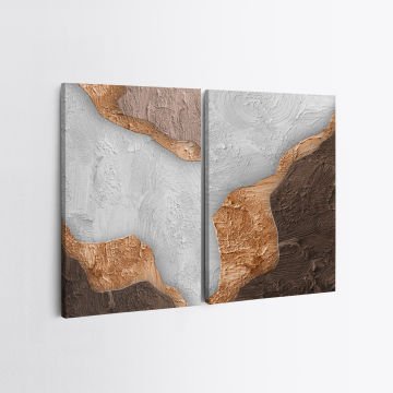 2 Parçalı Kanvas Tablo 30cm x 40cm - 2 Parça