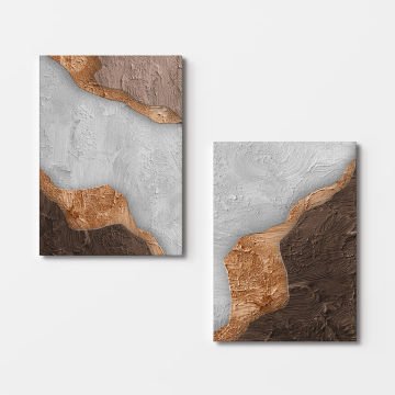 2 Parçalı Kanvas Tablo 30cm x 40cm - 2 Parça