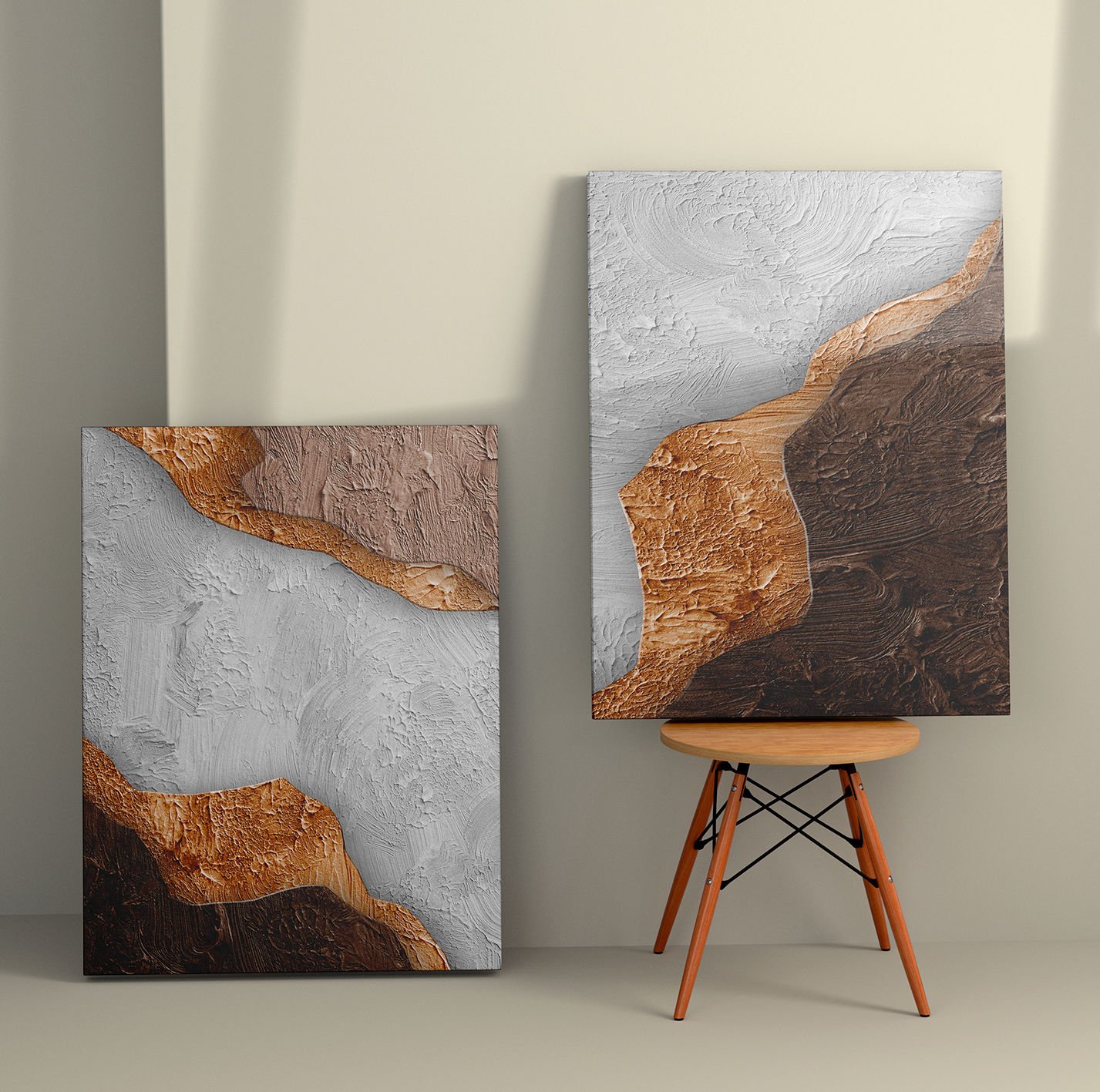 2 Parçalı Kanvas Tablo 30cm x 40cm - 2 Parça