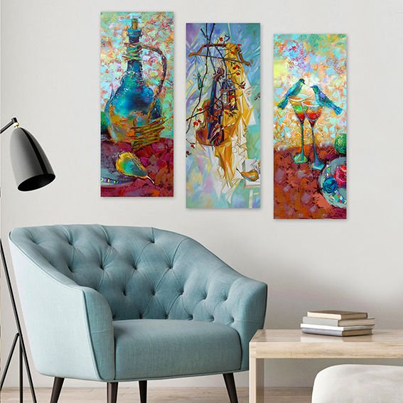 3 Parçalı Mdf Tablo