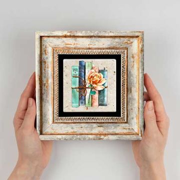 Çerçeveli Doğal Taş Tablo 20cm x 20cm