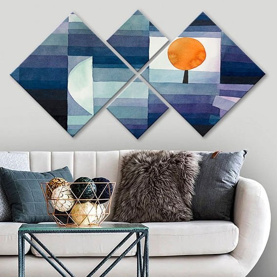 4 Parçalı Mdf Tablo