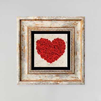 Çerçeveli Doğal Taş Tablo 20cm x 20cm