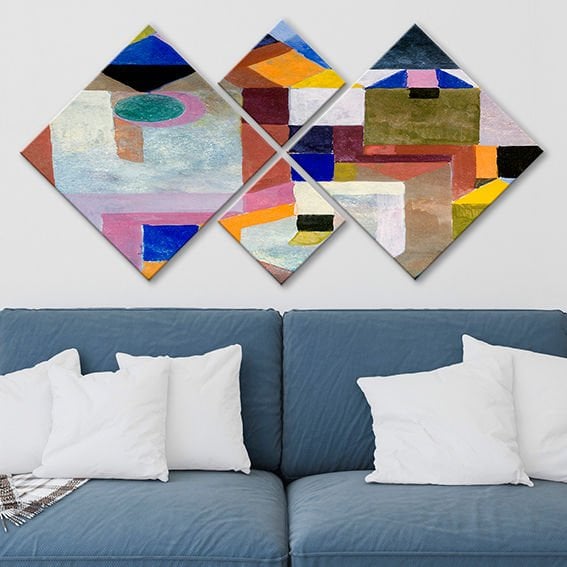 4 Parçalı Mdf Tablo