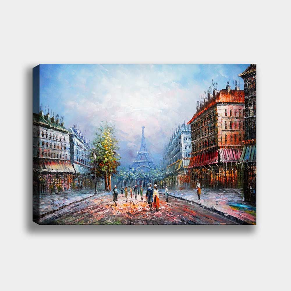 Paris Manzara Kanvas Tablo 90cm x 130cm