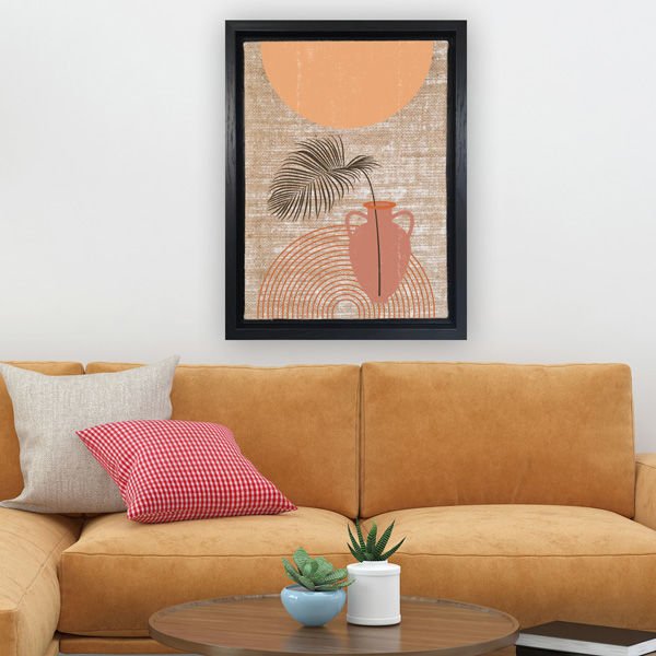 Siyah L Çerçeveli Tablo 96cm x 136cm