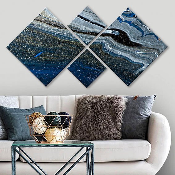 4 Parçalı Mdf Tablo