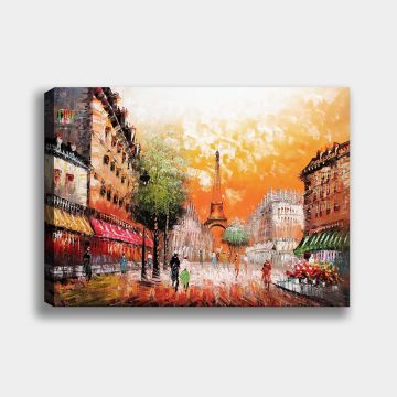 Paris Manzara Kanvas Tablo 90cm x 130cm