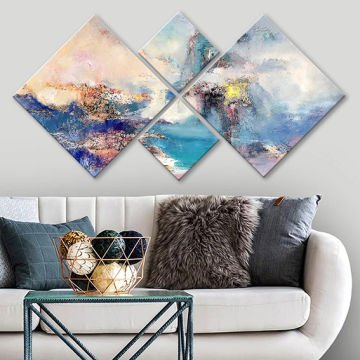 4 Parçalı Mdf Tablo