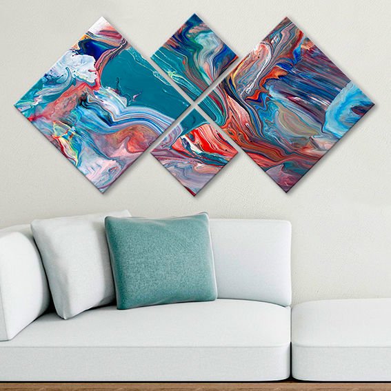 4 Parçalı Mdf Tablo