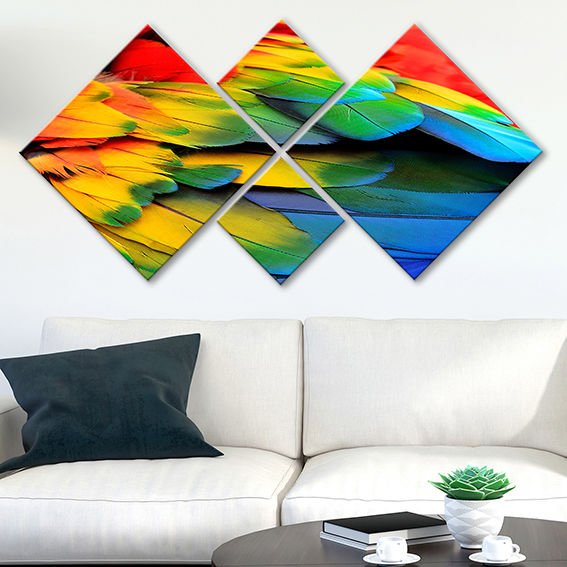 4 Parçalı Mdf Tablo