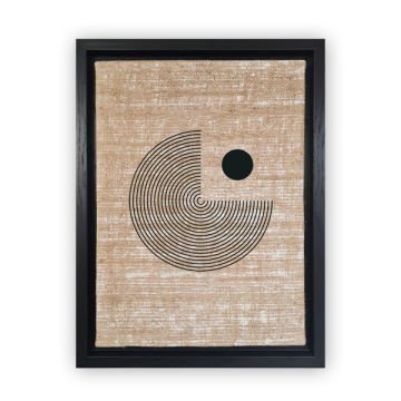 Siyah L Çerçeveli Tablo 46cm x 66cm