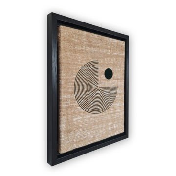 Siyah L Çerçeveli Tablo 46cm x 66cm