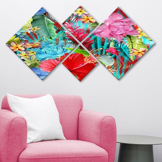 4 Parçalı Mdf Tablo