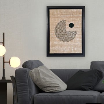 Siyah L Çerçeveli Tablo 66cm x 96cm