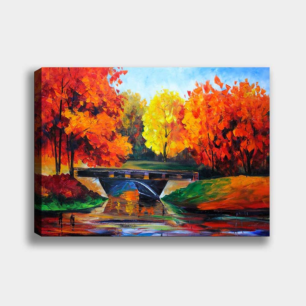 Göl Manzara Kanvas Tablo 140cm x 200cm