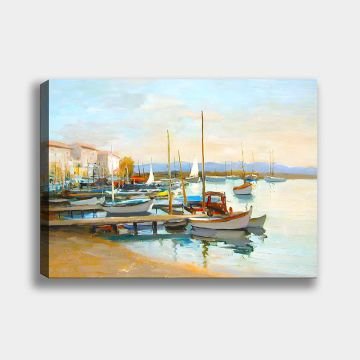 Sahil Manzara Kanvas Tablo 100cm x 140cm