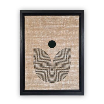 Siyah L Çerçeveli Tablo 96cm x 136cm