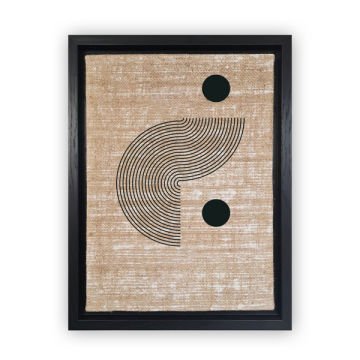 Siyah L Çerçeveli Tablo 36cm x 46cm