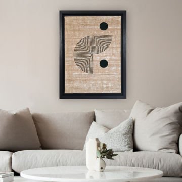 Siyah L Çerçeveli Tablo 36cm x 46cm