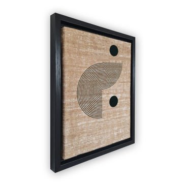 Siyah L Çerçeveli Tablo 46cm x 66cm