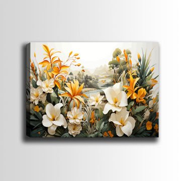 Çiçek Kanvas Tablo 70cm x 100cm