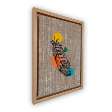 Naturel L Çerçeveli Tablo 96cm x 136cm