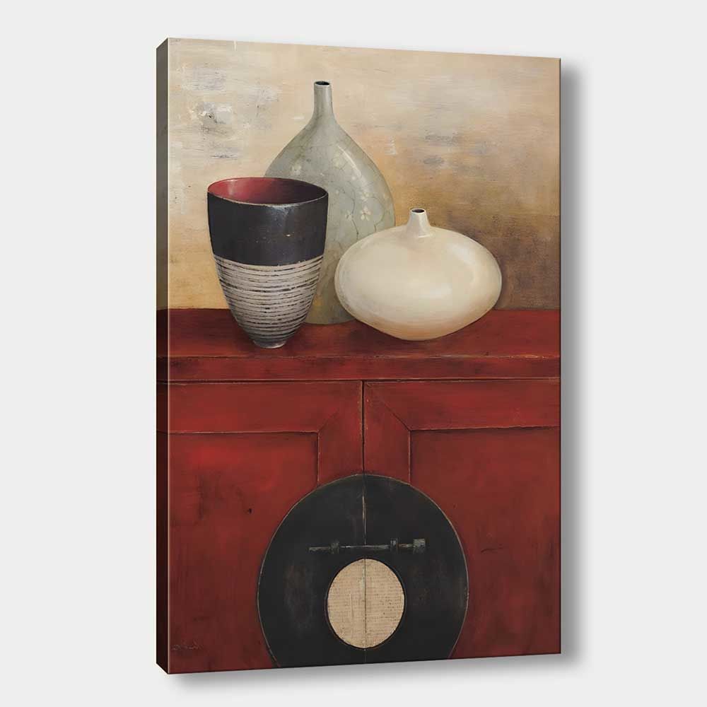 Dekoratif Vazolar Kanvas Tablo 90cm x 130cm